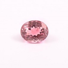 Pink tourmaline 11x9mm oval faceted cut 4.65cts